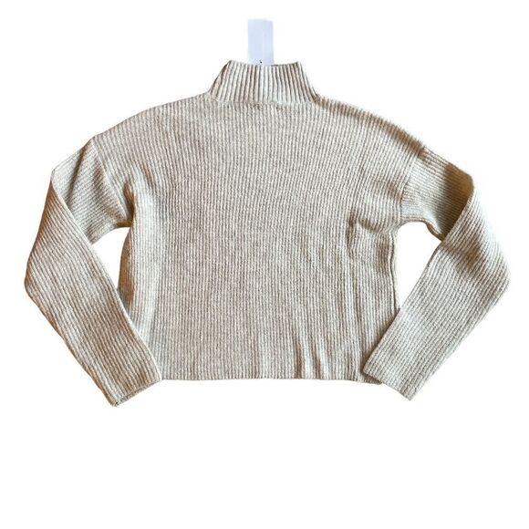 BP Mock Neck Sweater in Beige Size XXS - Picture 7 of 7